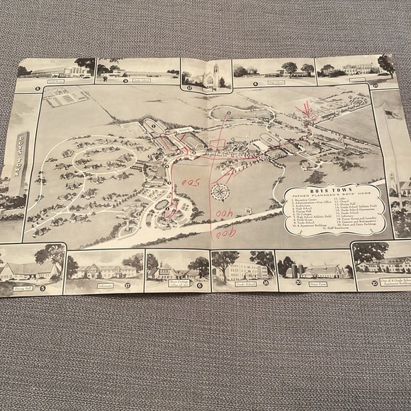 Vintage BOYS TOWN Letter & Map - Picture 3 of 8